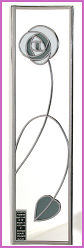 Mackintosh Rose & Leaf Mirror Design